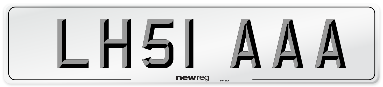 LH51 AAA Number Plate from New Reg